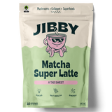 Jibby Matcha Super Latte - Collagen, Mushrooms, Superfoods: A Tad Sweet / 10 Servings