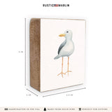 Seagull Block Sign | Coastal Decor | Wooden Decor
