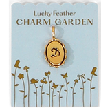 Charm Garden - Scalloped Initial Charm - Gold - D