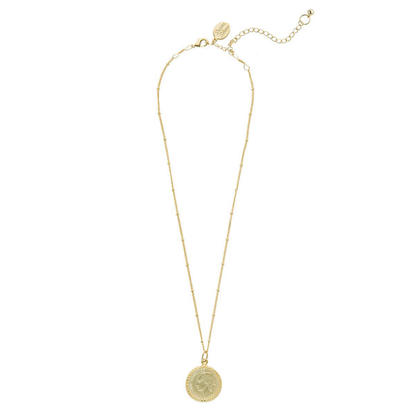 Dainty Gold Coin Necklace